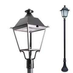 Cambridge Series LED Post Top Light Outdoor Garden Lamp with IP66 IK09