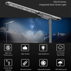 Solux Series All in One Integrated Solar LED Street Light with Remote Control