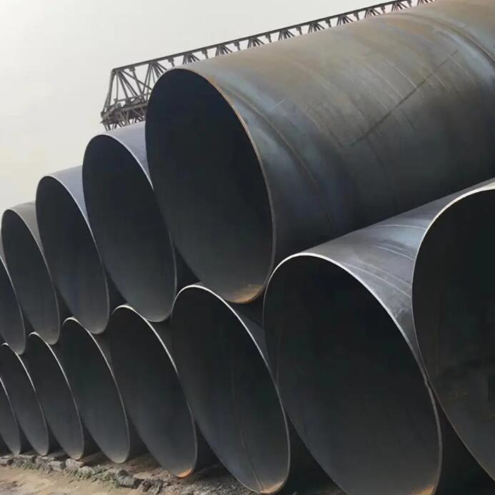 Spiral steel pipe production process