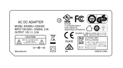 12V 3A 36W Desktop AC/DC Adapter power supply with UL/cUL FCC PSE CE GS RCM safety approvals