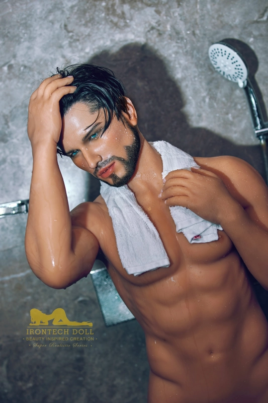 162cm Sexy man Silicone Kevin sex doll with TPE body