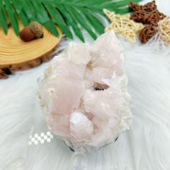 Pink coin calcite