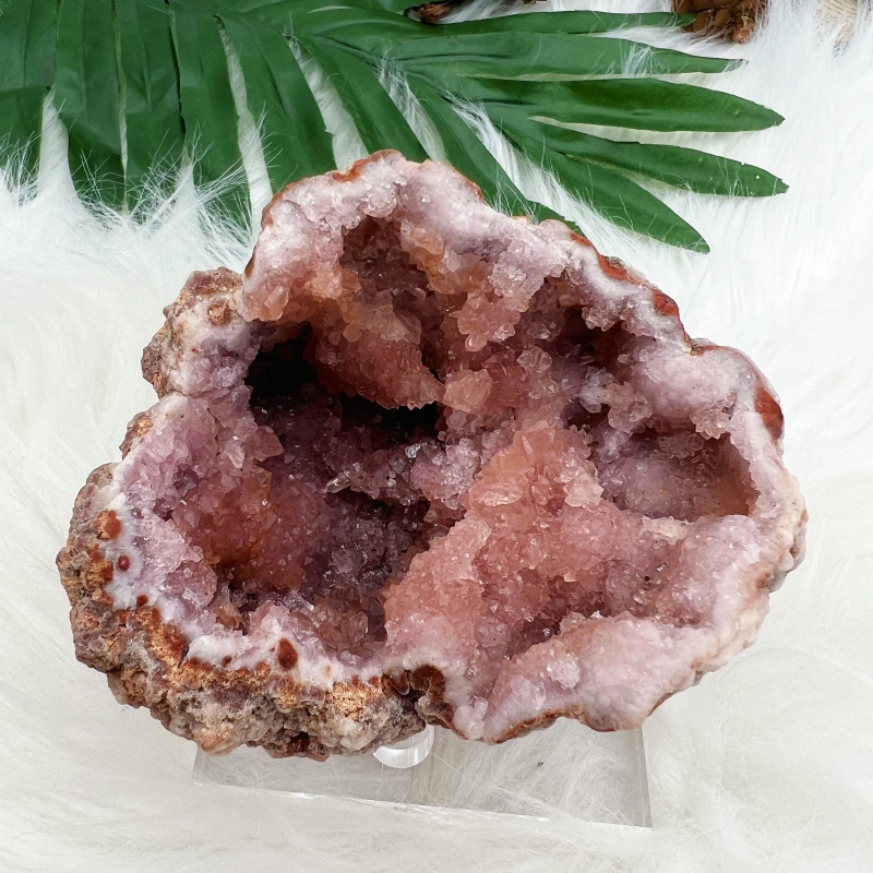 Pink Amethyst geode