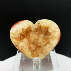 druzy carnalian heart