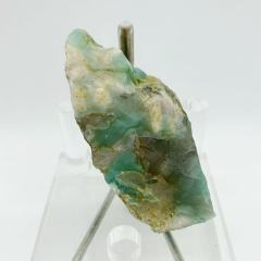 raw Green flower agate