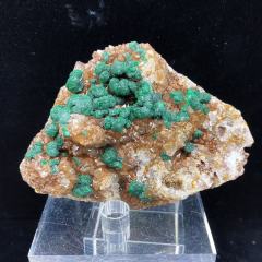 bubble malachite  with quartz