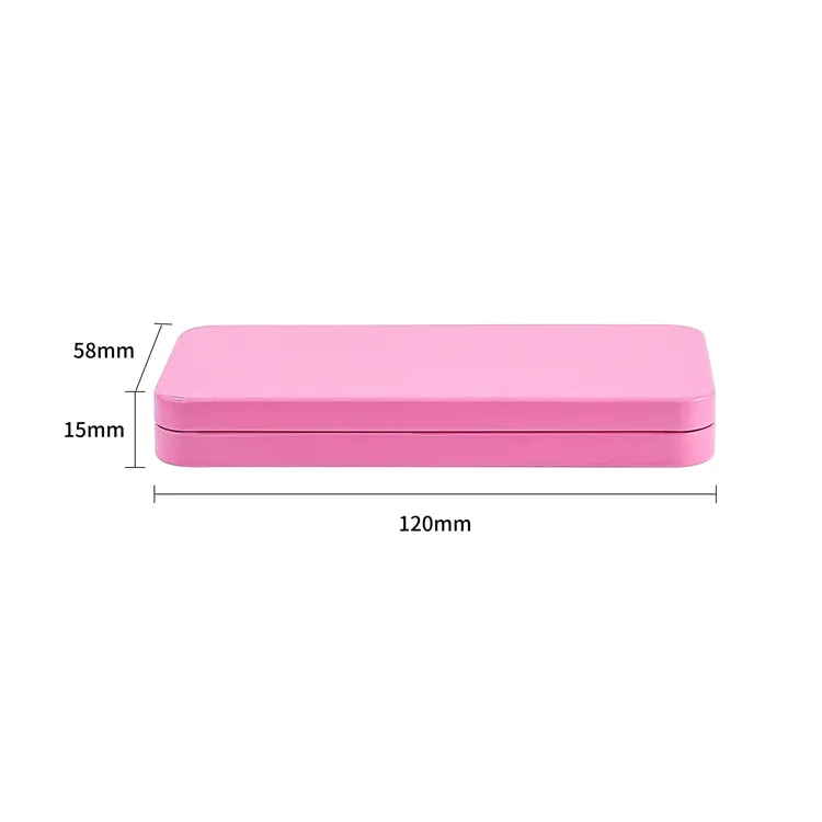 Custom Silver Rectangular Airtight Child Safe Tin Box Packaging Candy Child Resistant Metal Sliding Pre-roll Cr Tin Cans Boxes