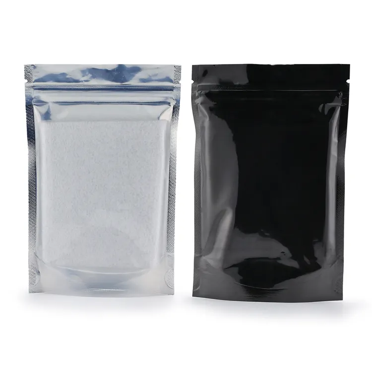 Custom 3.5g smell proof child resistant zipper lock bag resealable plastic mylar bags custom printed with clear window