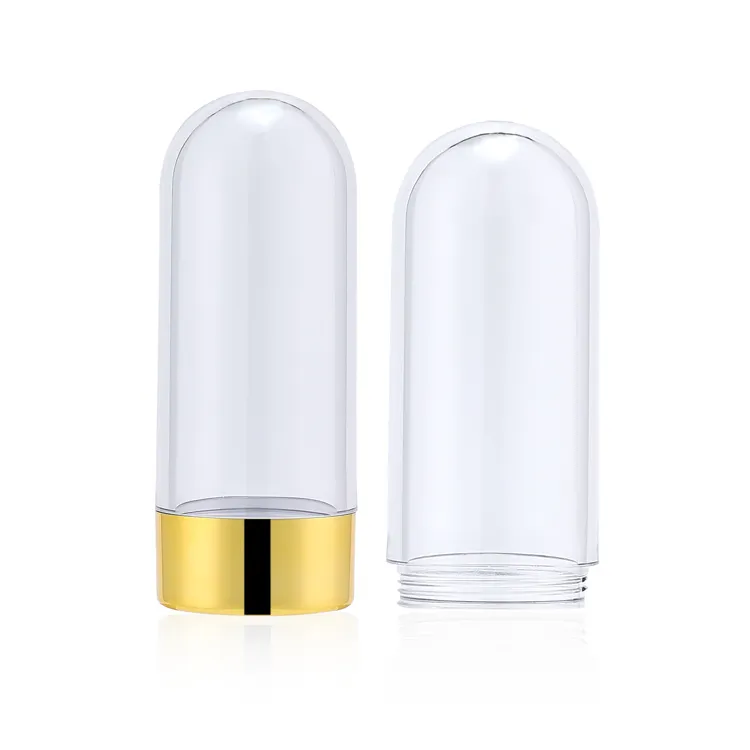 Customizable 150ml clear PET pill bottle gold lid plastic container 5oz high quality plastic bottle for medicine paakaging