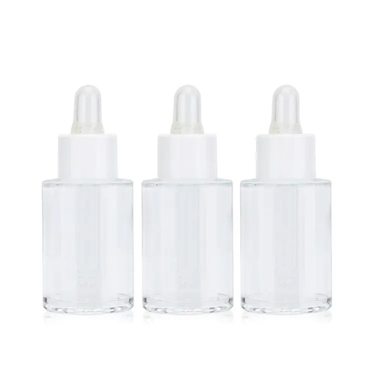 Manufacturers frosted colorful round glass dropper bottle skin care essential oil glass bottle with gold screw cap