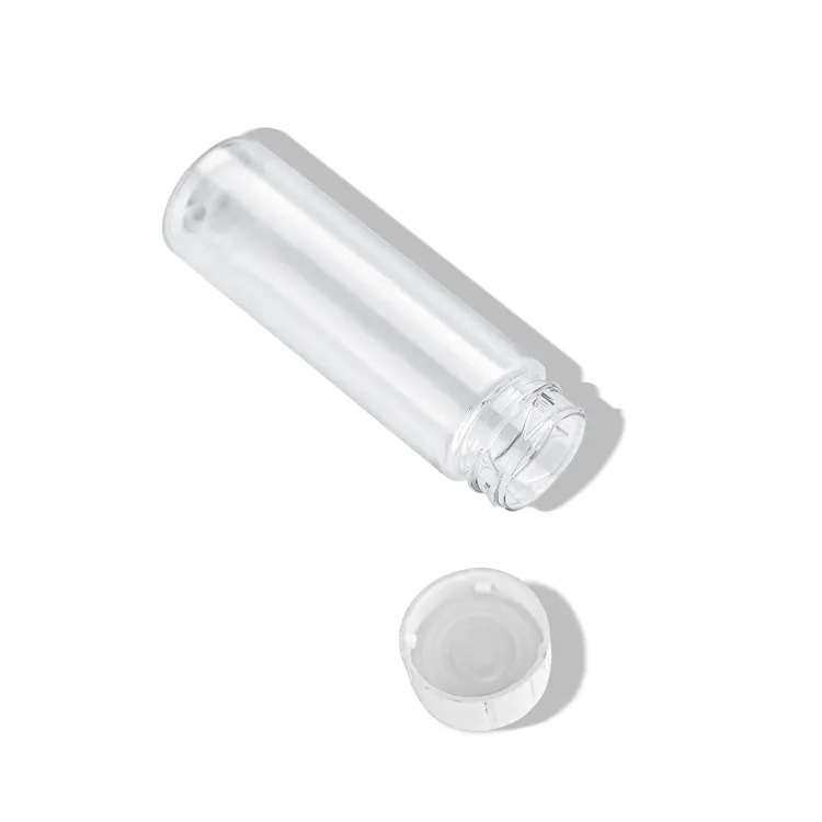 Wholesale PET child proof plastic tube 115mm push down and turn to open cap tubes container plastic packaging