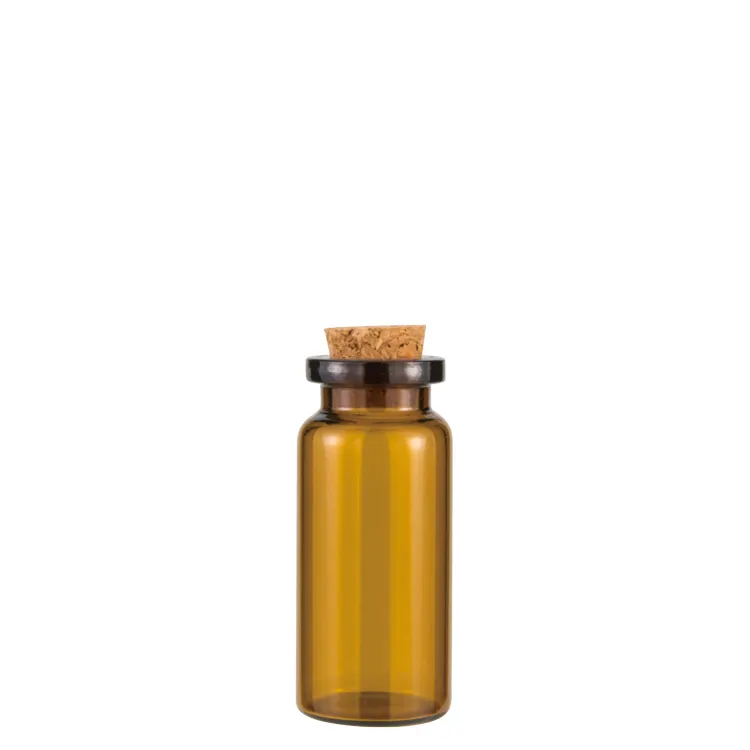 Custom smell proof glass bottles medicine vials amber medical test glass tube vials