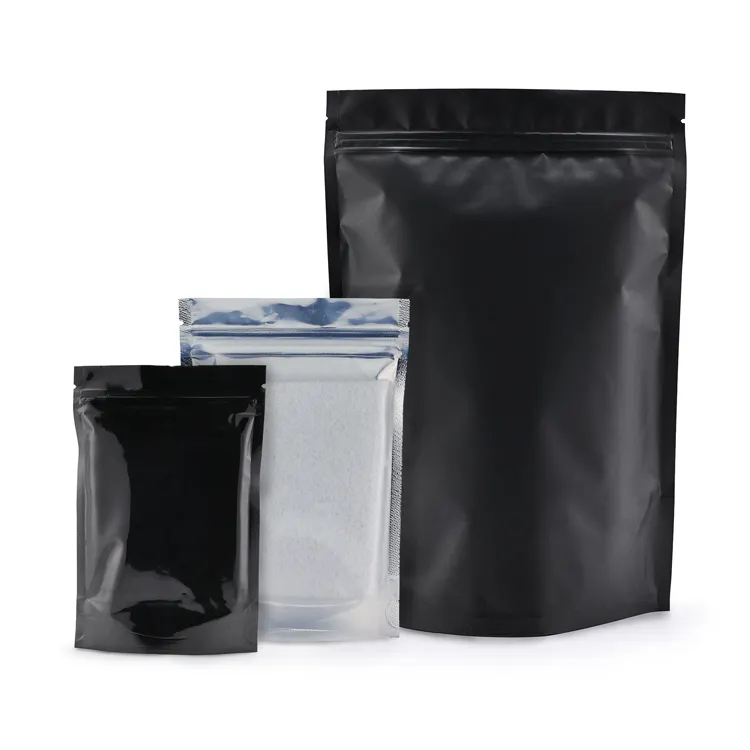 Custom 3.5g smell proof child resistant zipper lock bag resealable plastic mylar bags custom printed with clear window