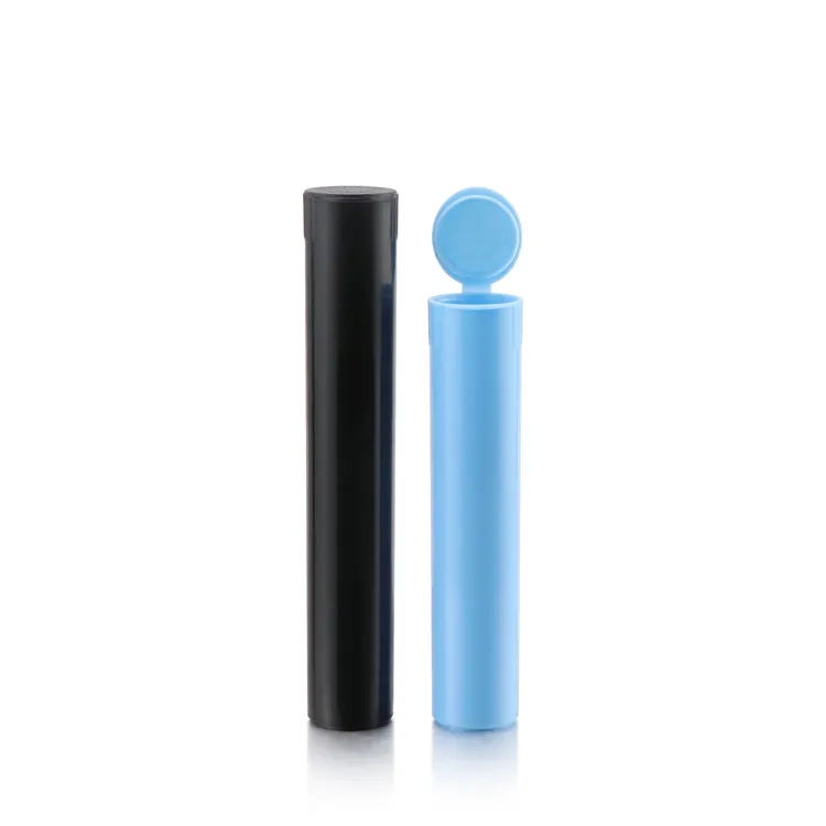 95mm 118mm 120mm child resistant plastic tube plastic pill tube container plastic pop top tube