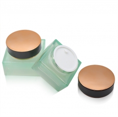 Skincare Packaging 30g 50g 50ml 100ml 120ml Glass Cream Jar Cosmetics Container Green Spray Pump Bottle