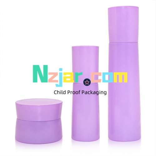 30g 50g 40ml 100ml 120ml Purple Glass Bottle Makeup Liquid Foundation Bottle Cosmetic Bottle with Pump Skin Care Packaging Cosmetic Jars