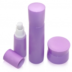 30g 50g 40ml 100ml 120ml Purple Glass Bottle Makeup Liquid Foundation Bottle Cosmetic Bottle with Pump Skin Care Packaging Cosmetic Jars