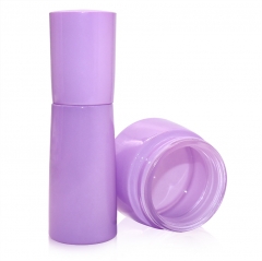 30g 50g 40ml 100ml 120ml Purple Glass Bottle Makeup Liquid Foundation Bottle Cosmetic Bottle with Pump Skin Care Packaging Cosmetic Jars