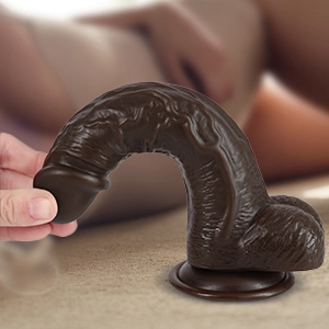 Realistic dildo with strong suction cup