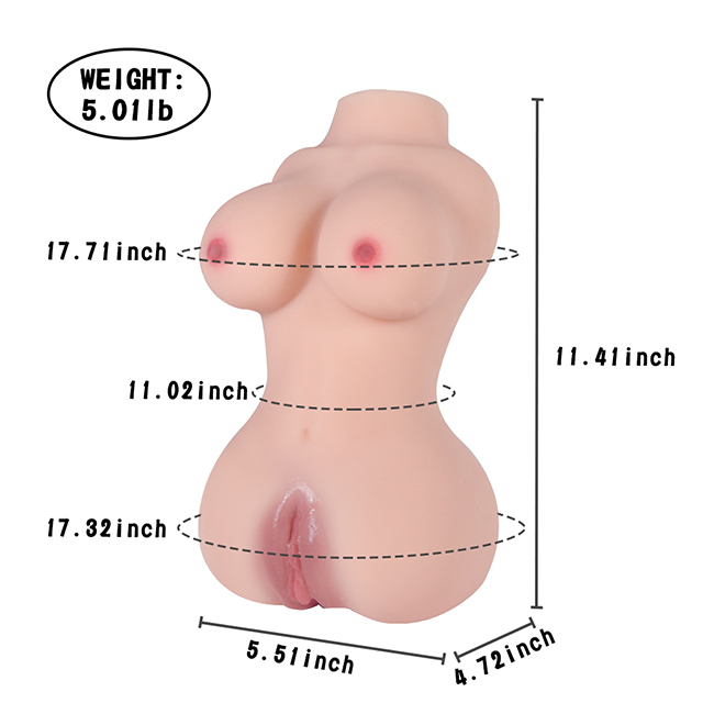 Realistic Big Breasts &amp; Big Ass Torso Sex Dolls For Men（5.01LB）