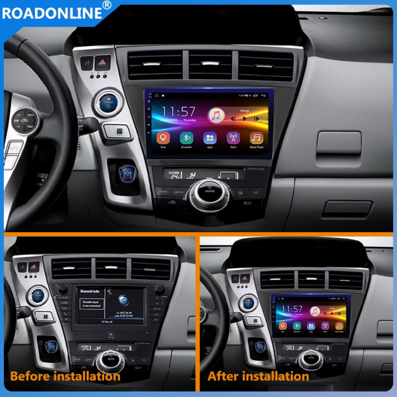 For TOYOTA Prius+ Prius Alpha 2012-2015 Android 10.0 Octa Core 6+128G Car Multimedia Player Stereo Receiver Radio Cooling Fan