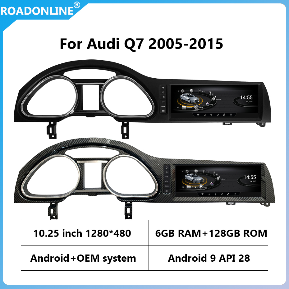 For Audi Q7 2005-2015 Android 9 octa core 6+128G Dvd Automotivo Car Multimedia Radio Player GPS Navigation Video