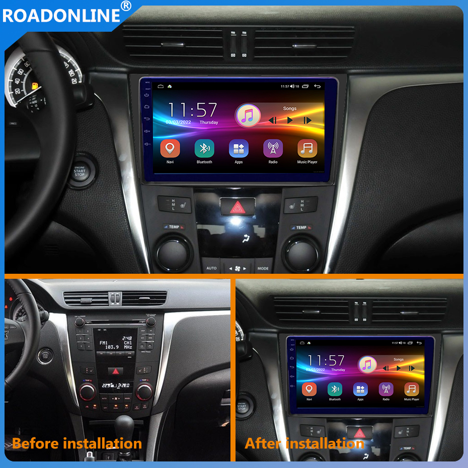 For Suzuki Kizashi 2010-2011 9 inch car radio Android 10 1280*720 6GB RAM+128GB ROM Car Multimedia Player Android navigation, smart screen voice control