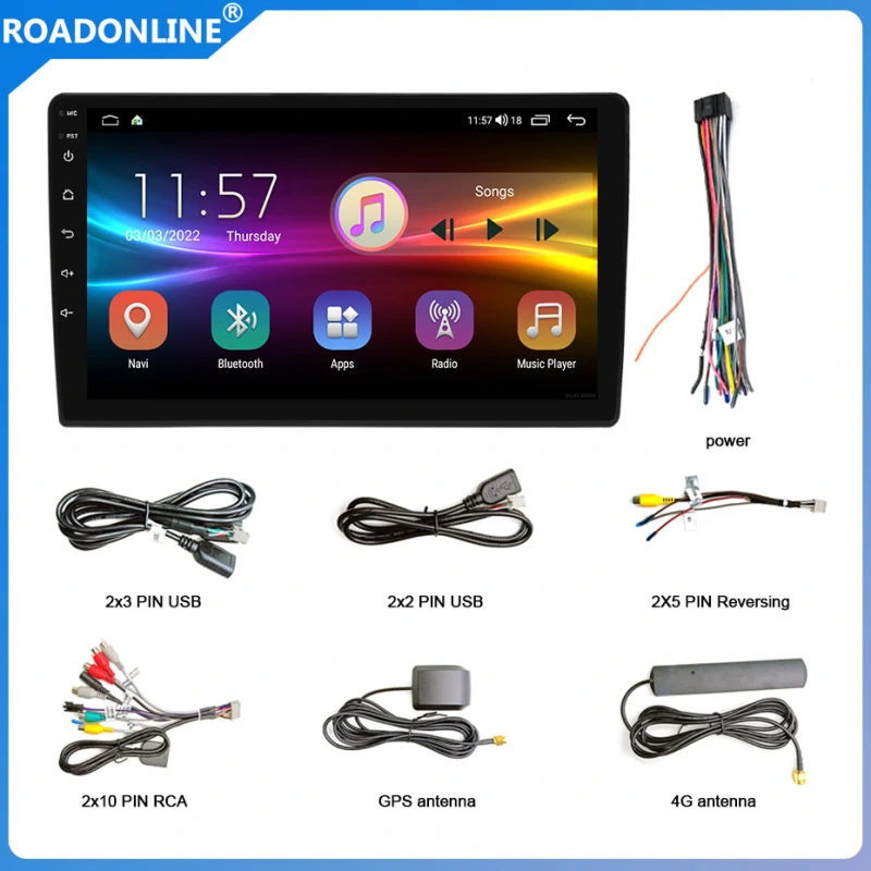 UIS 7862 9" / 10.1" Universal Car GPS Multimedia Player Stereo For Android 10 With Wifi Bluetooth Navi Radio Player 6G+128G Wifi 4G