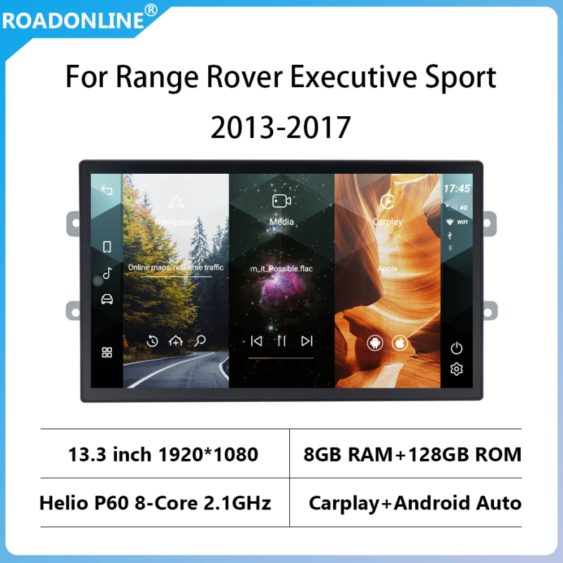 13.3" Android 11.0 For Land Rover Range Rover Vogue L405 Sport L494 2013-2017 Car GPS Navigation Auto Head Unit Multimedia Radio