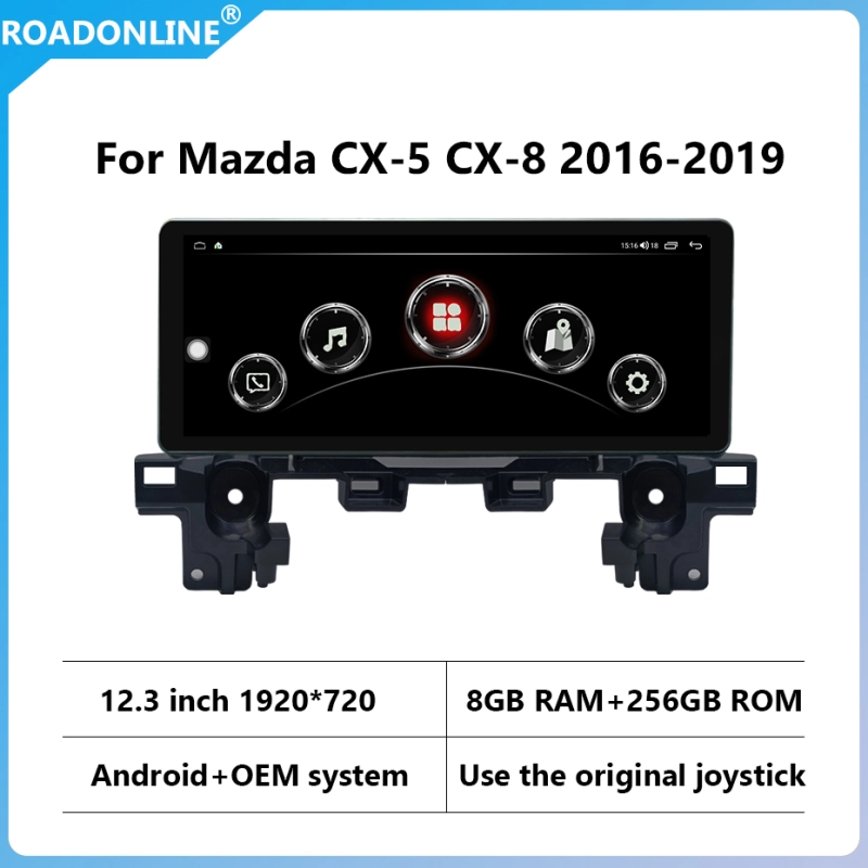 10.25inch 12.3inch car radio  mazda CX-5 CX-8 2016-2019 Android Dual system 1920*720 Android10 6+128G Car Multimedia Player