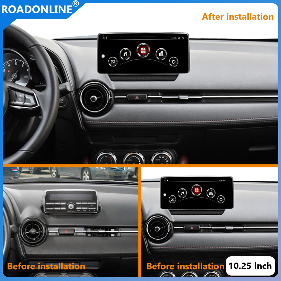Mazda CX-3 Mazda 2 2014-2020 10.25inch car radio  Android 10 1920*720  6GB RAM+128GB ROM Car Multimedia Player Android navigation, smart screen voice control