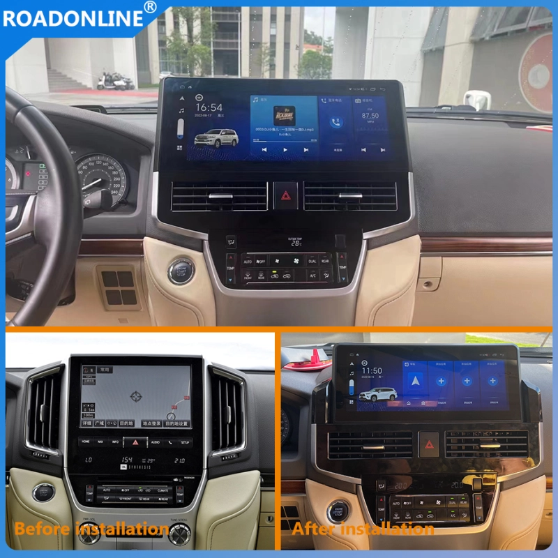 For Toyota Land Cruiser 2016-2022 Android 10.0 Octa Core 6+128G 15 inch Car Multimedia Player Stereo Receiver Radio Car radio