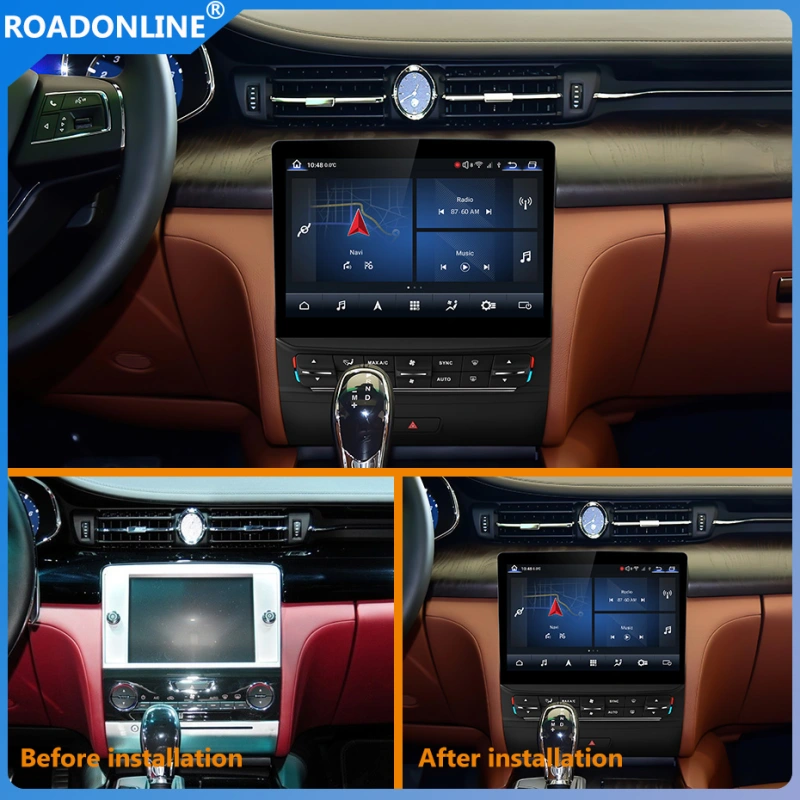 For Maserati Quattroporte 2013-2016 10.25 inch car radio Android 10 1560*700 6GB RAM+128GB ROM Car Multimedia Player Android navigation