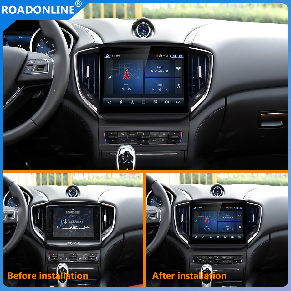 For Maserati Ghibli 2017-2020 10.26 inch car radio Android 11 1280*800 6GB RAM+128GB ROM Car Multimedia Player Android navigation