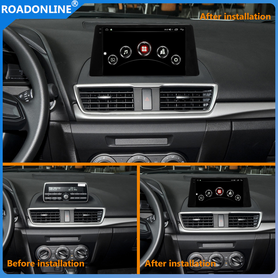 For Mazda 3 2014-2019 1280*720 Resolution Octa-core 8+256 Car Navigation CarPlay Car Radio Multimedia Video Player GPS