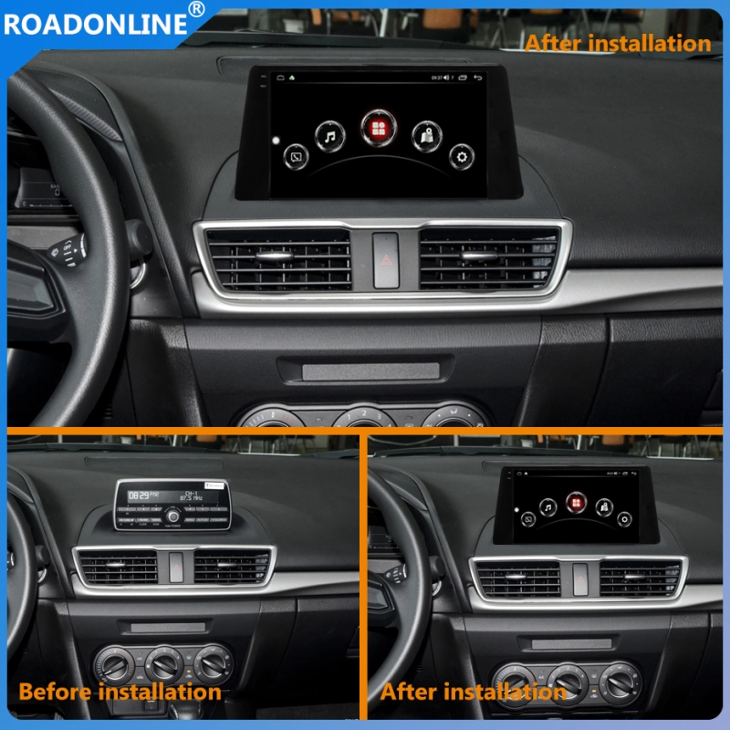 For Mazda 3 2014-2019 Android 10.0 Octa Core 2000*1000 Resolution 8+256G 9 inch Car Multimedia Player Stereo Receiver Radio
