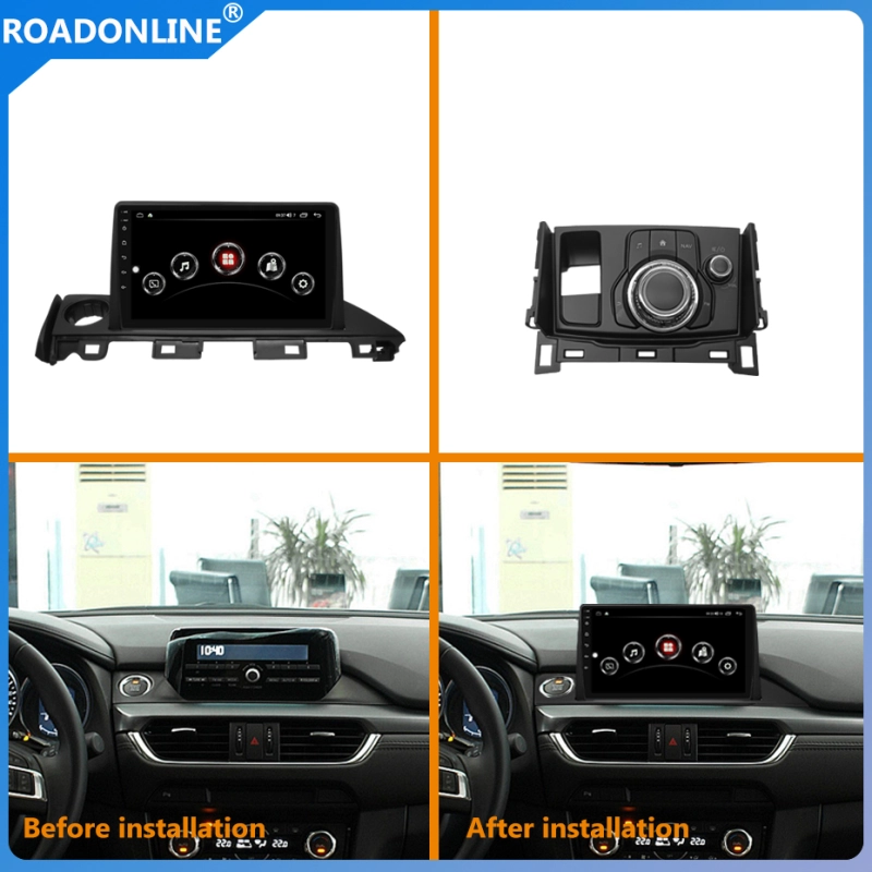 For MAZDA 6 2017-2018 Car Multimedia Player Gps Navigation Radio Coche Android 10.0 RAM 8G ROM 256G Octa Core 1280*720 Display