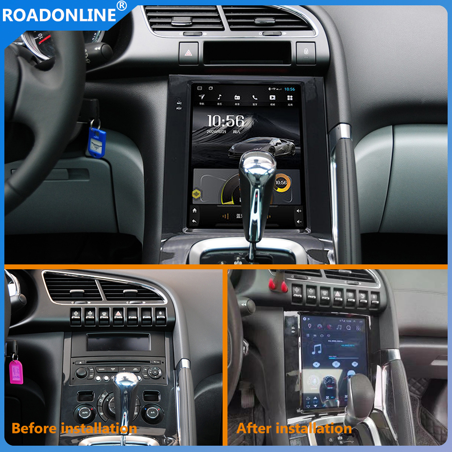 For Peugeot 3008/5008 2011-2014 Android 10.0 Octa Core 1024*768 Resolution 6+128G 9.7 inch Car Multimedia Player Stereo Receiver Radio