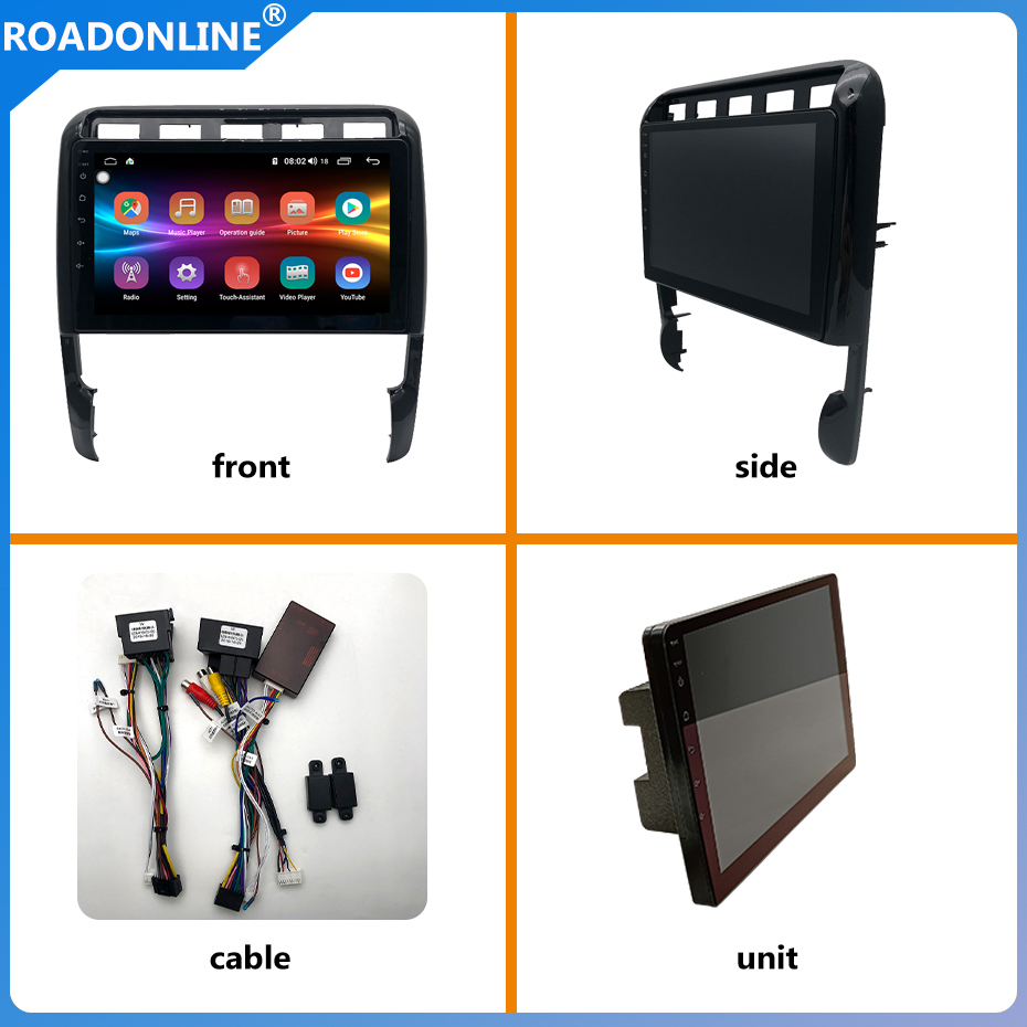 For Porsche Cayenne 2002-2010 Android 10.0 Octa Core 8+256G 9 inch Car Multimedia Player Stereo Receiver Radio Car radio