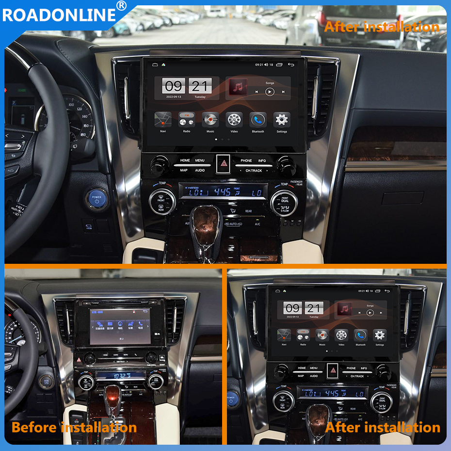 For Toyota Alphard 2015-2018 2000*1200 Resolution UIS 7862S Octa-core 8+256gb Car Navigation CarPlay Car Radio Multimedia player