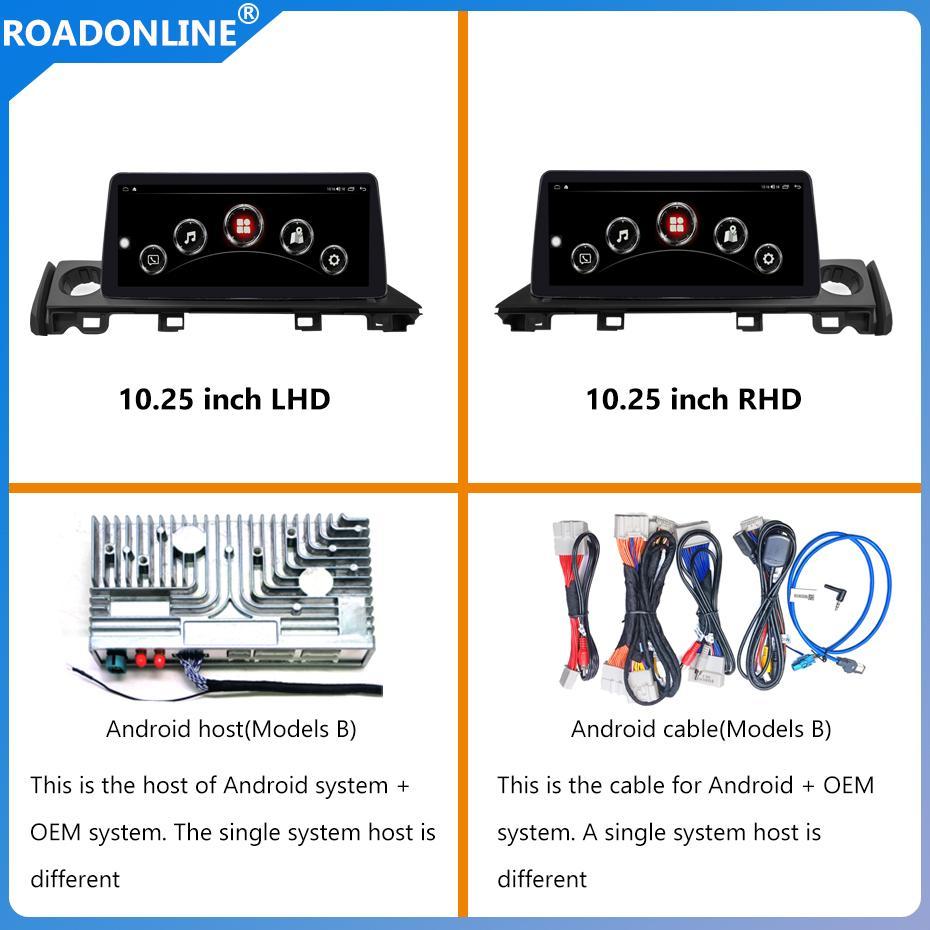Mazda 6 Car radio Multimedia Player 10.25''screen  2017-2019  Android 10.0 1920*720 Octa Core 6+128G Andriod+OEM system