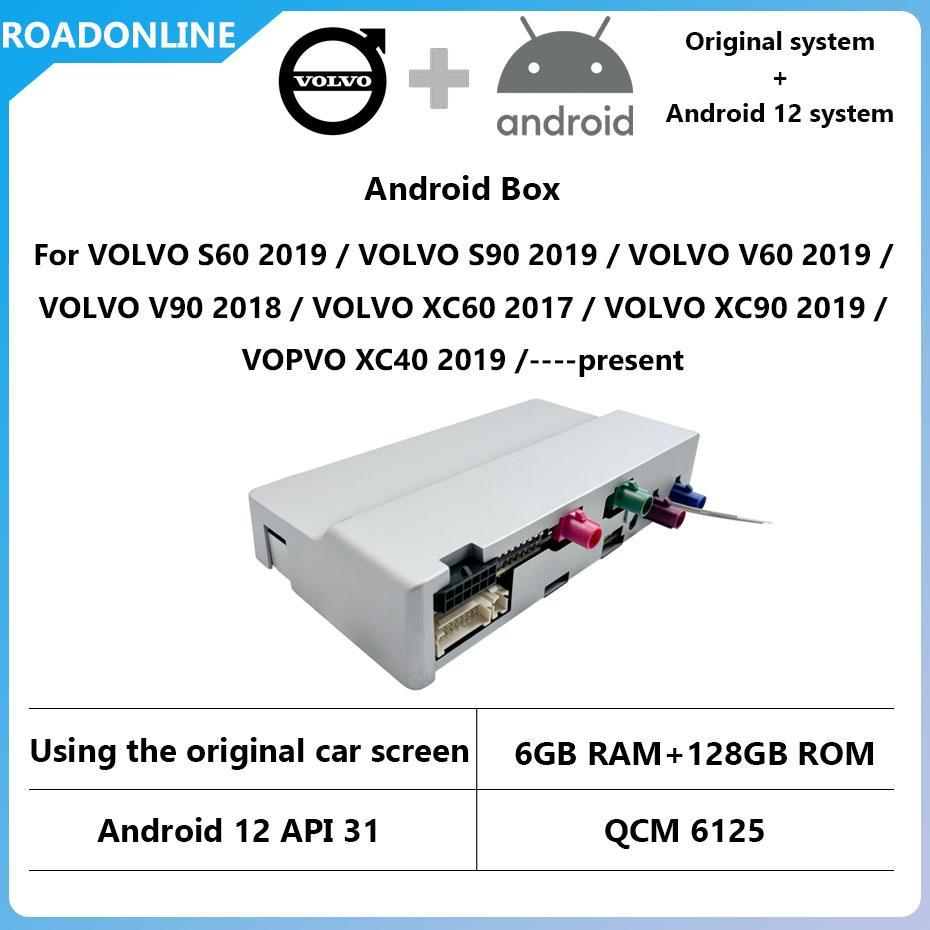For VOLVO S60 2019 / VOLVO S90 2019 / VOLVO V60 2019 / VOLVO V90 2018 / VOLVO XC60 2017 / VOLVO XC90 2019 / VOPVO XC40 2019 /----present Android Box original car screen update Android system Qualcomm Snapdragon 665