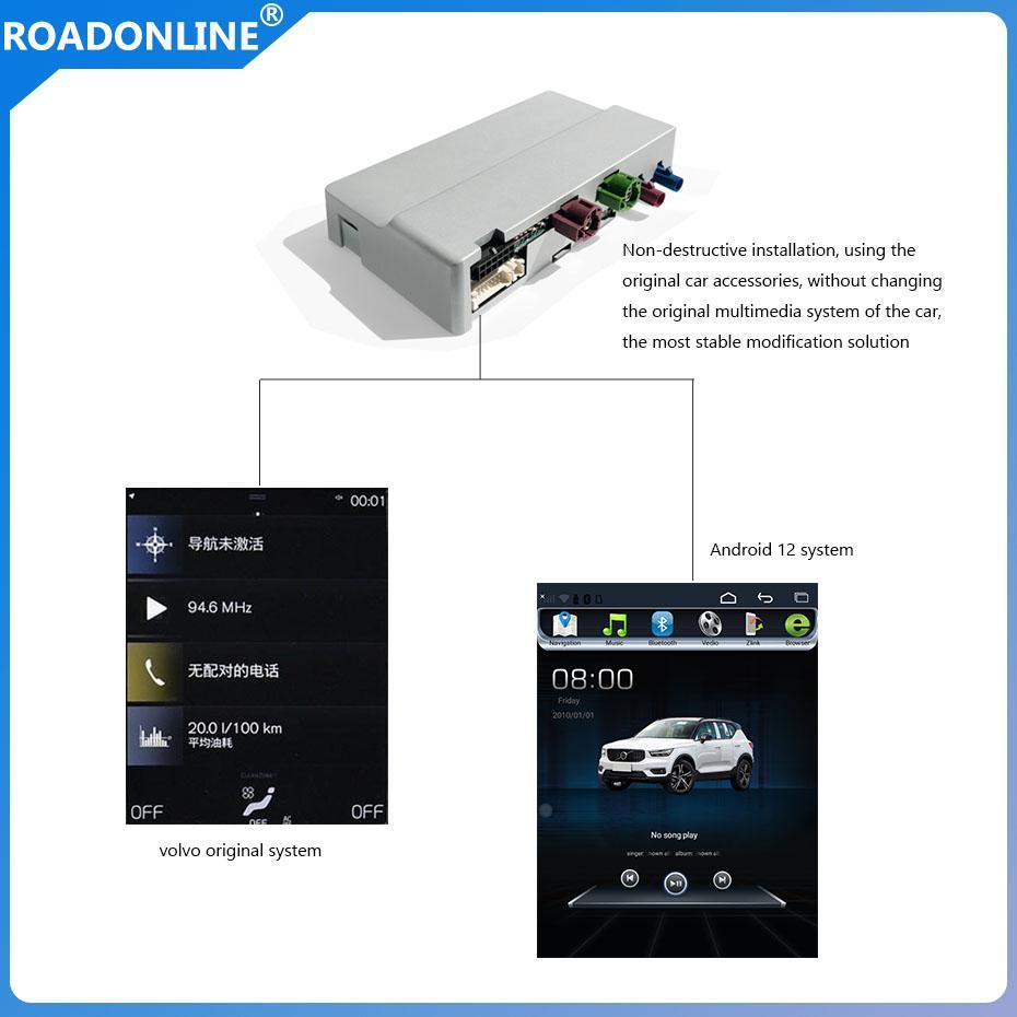 For VOLVO S60 2019 / VOLVO S90 2019 / VOLVO V60 2019 / VOLVO V90 2018 / VOLVO XC60 2017 / VOLVO XC90 2019 / VOPVO XC40 2019 /----present Android Box original car screen update Android system Qualcomm Snapdragon 665