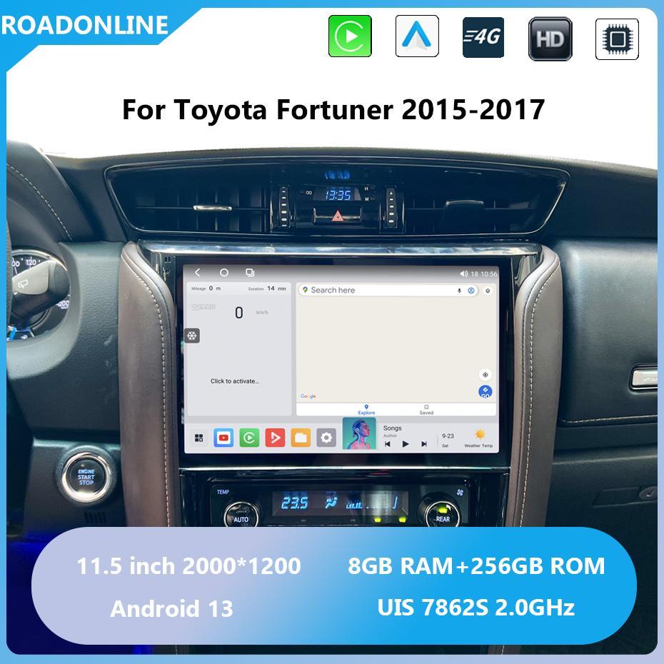 For Toyota Fortuner 2015-2017 2000*1200 Resolution UIS 7862S Octa-core 8+256gb Car Navigation CarPlay Car Radio Multimedia player