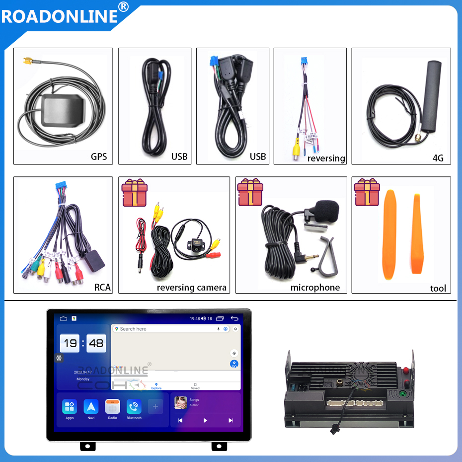 For Trumpchi GAC GS8 2017-2019 2000*1200 Resolution UIS 7862S Android 12 Octa-core 8+256gb Car Navigation CarPlay Car Radio with screen Multimedia player