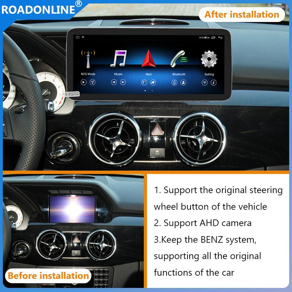 For Mercedes Benz GLK 2013-2015 1920*720 Resolution UIS 7862S Android 12 Octa-core 8+256gb Car Navigation CarPlay Car Radio with screen Multimedia player
