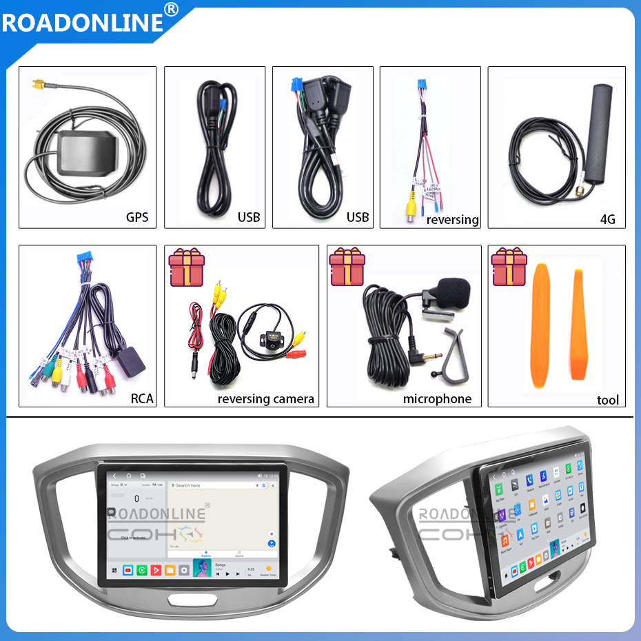 For JAC M4 2016-2022 2000*1200 Resolution UIS 7862S Android 12 Octa-core 8+256gb Car Navigation CarPlay Car Radio with screen Multimedia player