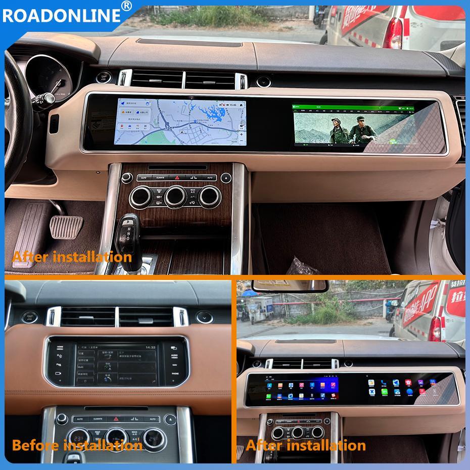 For Land Rover Range Rover Sport 2014-2017 1920*720 Resolution MT 8667 Android 12 Octa-core 8+128gb 4+64gb Central control and co pilot Dual large screen entertainment system Car Navigation CarPlay Car Radio with screen Multimedia player
