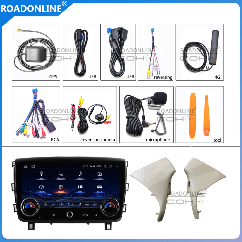 For Toyota Crown 2005-2009 Car radio Multimedia Player 12' screen Android 12 1920*860 Octa Core 4+64G UIS 8581A 1.6GHz Android audio multimedia player