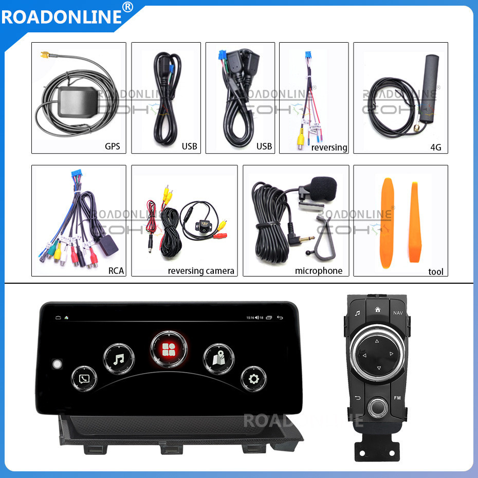 Android audio for Mazda MX-5 2016-2020 moveable knob of joystick Car radio Multimedia Player 10.25''screen Android 12 1920*720 Octa Core 8+256G Andriod system UIS 7862S